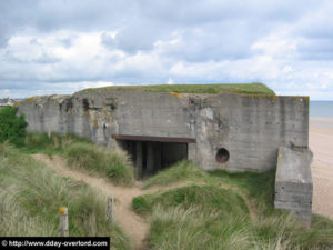 Vestiges des positions défensives allemandes des Dunes-de-Varreville à Utah Beach. Photo : D-Day Overlord