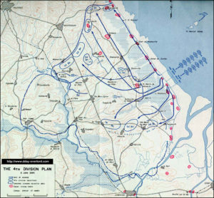 Plan de l’assaut amphibie à Utah Beach en 1944. Photo : D-Day Overlord