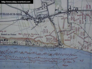 Plan des défenses allemandes à Vierville-sur-Mer (Omaha Beach). Photo : D-Day Overlord
