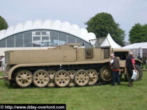 SdKfz 7 - Véhicules militaires de collection - Commémorations 2009 - 65ème anniversaire du débarquement de Normandie. Photo : D-Day Overlord