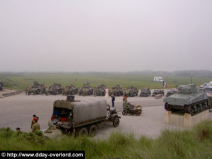 Cérémonie 2ème DB - Saint-Martin-de-Varreville - Commémorations 2007 - 63ème anniversaire du débarquement de Normandie. Photo : D-Day Overlord