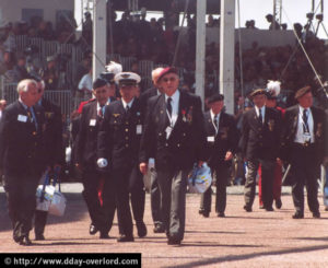 Cérémonie internationale d'Arromanches-les-Bains - Commémorations 2004 - 60ème anniversaire du débarquement de Normandie. Photo : D-Day Overlord