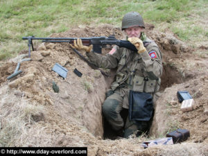 Camp militaire américain - Commémorations 2004 - 60ème anniversaire du débarquement de Normandie. Photo : D-Day Overlord