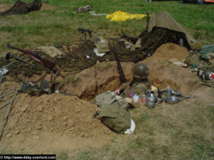 Camp militaire américain - Commémorations 2004 - 60ème anniversaire du débarquement de Normandie. Photo : D-Day Overlord