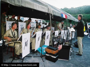 Camp militaire américain - Commémorations 2004 - 60ème anniversaire du débarquement de Normandie. Photo : D-Day Overlord