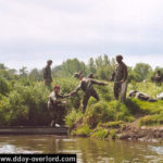 Parachutage à La Fière - Commémorations 2004 - Photos du 60ème anniversaire du débarquement et de la bataille de Normandie. Photo : D-Day Overlord