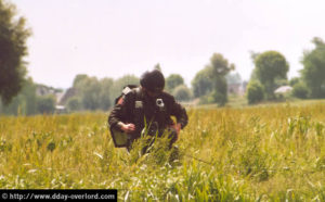 Parachutage à La Fière - Commémorations 2004 - Photos du 60ème anniversaire du débarquement et de la bataille de Normandie. Photo : D-Day Overlord