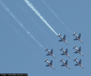 Patrouille de France - Commémorations 2004 - 60ème anniversaire du débarquement de Normandie. Photo : D-Day Overlord