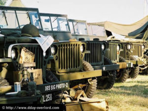 Véhicules militaires de collection - Commémorations 2004 - 60ème anniversaire du débarquement de Normandie. Photo : D-Day Overlord