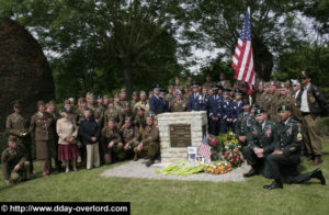 Cérémonie en souvenir de William H. Tucker - Fresville - Commémorations 2009 - 65ème anniversaire du débarquement de Normandie. Photo : D-Day Overlord