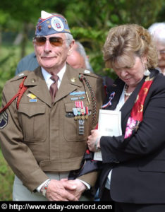 Cérémonie en souvenir de William H. Tucker - Fresville - Commémorations 2009 - 65ème anniversaire du débarquement de Normandie. Photo : D-Day Overlord