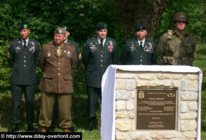 Cérémonie en souvenir de William H. Tucker - Fresville - Commémorations 2009 - 65ème anniversaire du débarquement de Normandie. Photo : D-Day Overlord