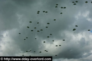 Parachutage interallié - La Fière - Commémorations 2009 - 65ème anniversaire du débarquement de Normandie. Photo : D-Day Overlord