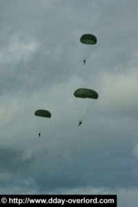 Parachutage interallié - La Fière - Commémorations 2009 - 65ème anniversaire du débarquement de Normandie. Photo : D-Day Overlord