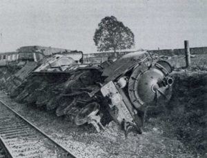 Déraillement du 16 avril 1942 à Airan. Photo : DR