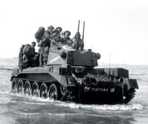Crusader III AA Mk III en 1944 en Normandie