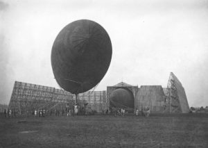 Hangar à dirigeables d'Ecausseville en Normandie. Photo : DR