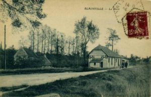 Carte postale de la gare de Blainville avant la bataille de Normandie. Photo : DR