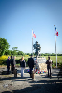 75e anniversaire du débarquement de Normandie - Cérémonie au monument Winters, 6 juin 2019