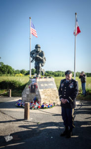 75e anniversaire du débarquement de Normandie - Cérémonie au monument Winters, 6 juin 2019