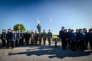 75e anniversaire du débarquement de Normandie - Cérémonie au monument Winters, 6 juin 2019