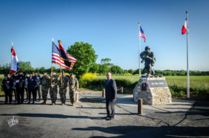 75e anniversaire du débarquement de Normandie - Cérémonie au monument Winters, 6 juin 2019