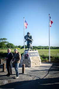 75e anniversaire du débarquement de Normandie - Cérémonie au monument Winters, 6 juin 2019