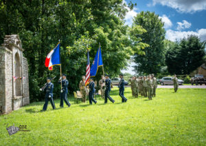 75e anniversaire du débarquement de Normandie - Cérémonie à Coigny en souvenir du 358th Fighter Group, le, 8 juin 2019.