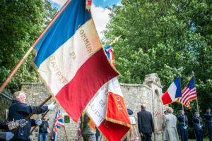 75e anniversaire du débarquement de Normandie - Cérémonie à Coigny en souvenir du 358th Fighter Group, le, 8 juin 2019.