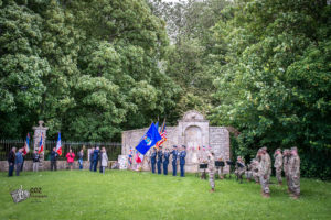 75e anniversaire du débarquement de Normandie - Cérémonie à Coigny en souvenir du 358th Fighter Group, le, 8 juin 2019.