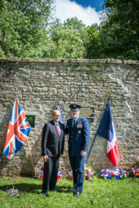 75e anniversaire du débarquement de Normandie - Cérémonie à Coigny en souvenir du 358th Fighter Group, le, 8 juin 2019.