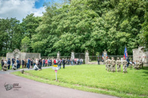 75e anniversaire du débarquement de Normandie - Cérémonie à Coigny en souvenir du 358th Fighter Group, le, 8 juin 2019.