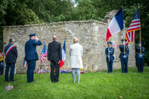 75e anniversaire du débarquement de Normandie - Cérémonie à Coigny en souvenir du 358th Fighter Group, le, 8 juin 2019.