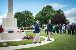 75e anniversaire du débarquement de Normandie - Cérémonie du 8 juin 2019 au cimetière britannique de Ranville.