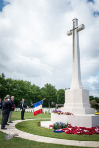 75e anniversaire du débarquement de Normandie - Cérémonie du 8 juin 2019 au cimetière britannique de Ranville.