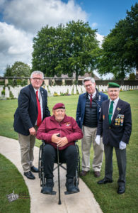 75e anniversaire du débarquement de Normandie - Cérémonie du 8 juin 2019 au cimetière britannique de Ranville.