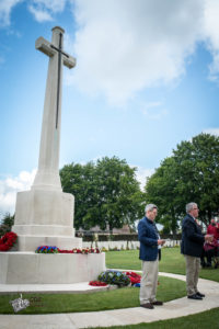 75e anniversaire du débarquement de Normandie - Cérémonie du 8 juin 2019 au cimetière britannique de Ranville.