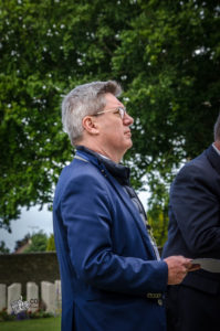 75e anniversaire du débarquement de Normandie - Cérémonie du 8 juin 2019 au cimetière britannique de Ranville.