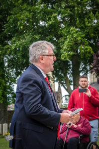 75e anniversaire du débarquement de Normandie - Cérémonie du 8 juin 2019 au cimetière britannique de Ranville.