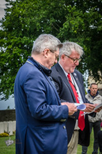 75e anniversaire du débarquement de Normandie - Cérémonie du 8 juin 2019 au cimetière britannique de Ranville.