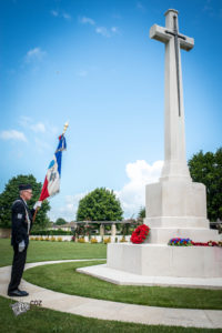 75e anniversaire du débarquement de Normandie - Cérémonie du 8 juin 2019 au cimetière britannique de Ranville.