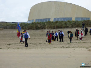 75e anniversaire du débarquement de Normandie - Cérémonie du 10 juin 2019 à Utah Beach en souvenir des soldats amérindiens.