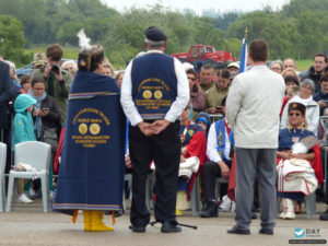 75e anniversaire du débarquement de Normandie - Cérémonie du 10 juin 2019 à Utah Beach en souvenir des soldats amérindiens.