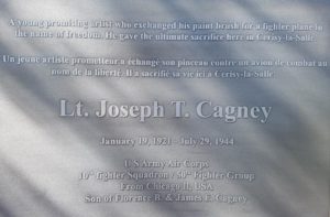 Plaque Joseph Joe T Cagney