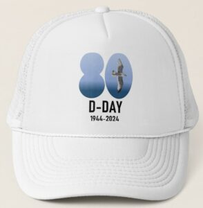 80ste verjaardag van D-Day souvenirwinkel in Normandië 5