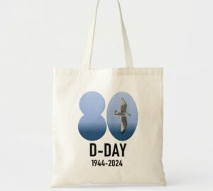 80ste verjaardag van D-Day souvenirwinkel in Normandië 6