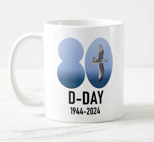 80ste verjaardag van D-Day souvenirwinkel in Normandië 2