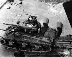Sherman avec Deep Wading Gear