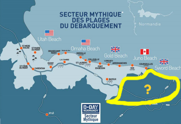 Secteur mythique des plages du débarquement