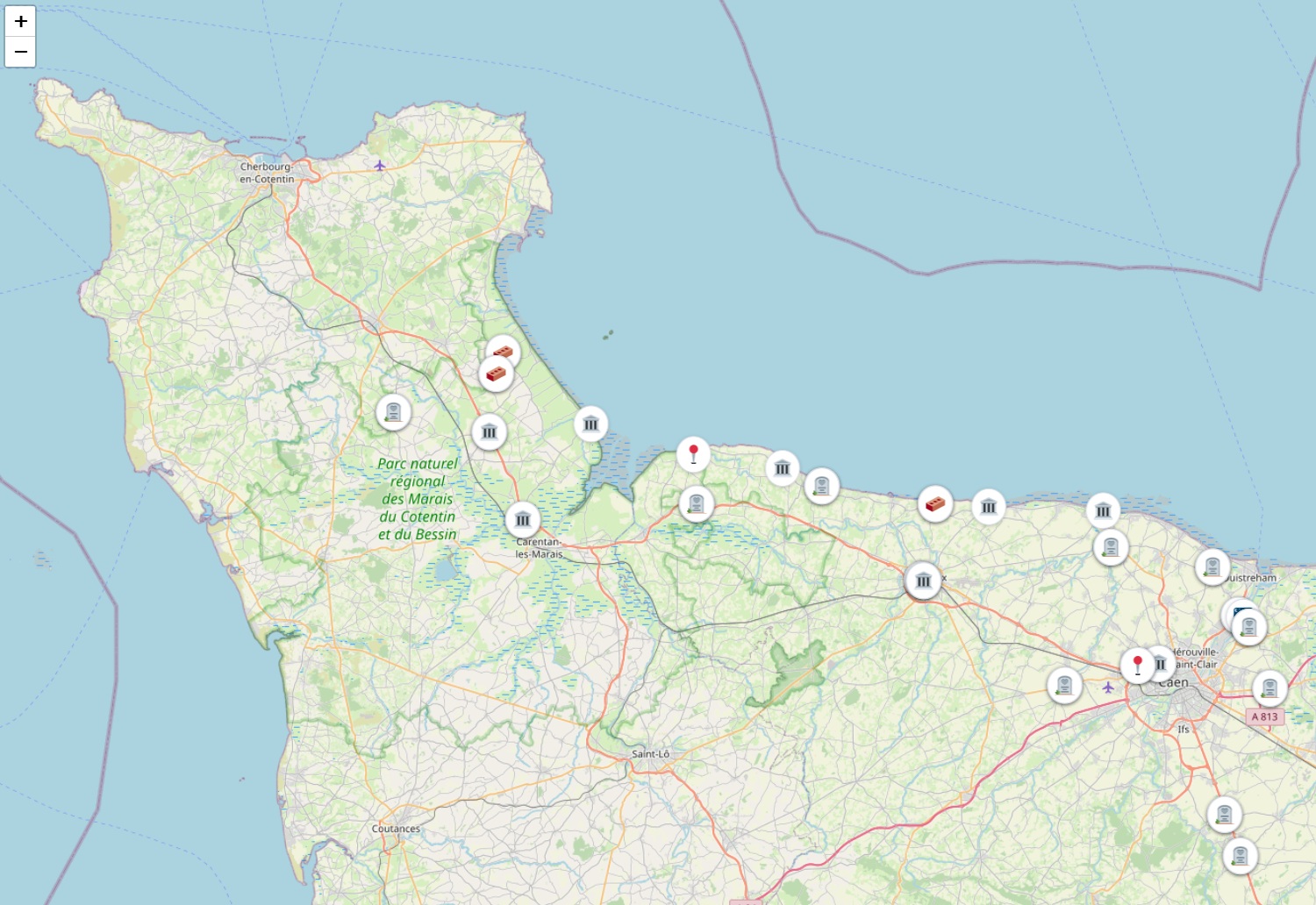 Collaborative map Normandy